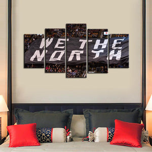 Toronto Raptors We Are North 5 Pieces Painting Canvas
