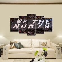 Load image into Gallery viewer, Toronto Raptors We Are North 5 Pieces Painting Canvas