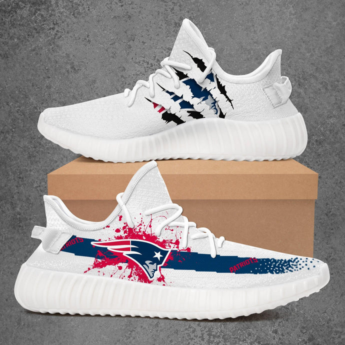 New England Patriots Casual 3D Yeezy Shoes