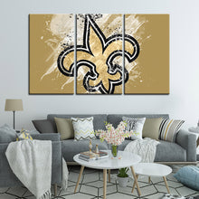 Load image into Gallery viewer, New Orleans Saints Paint Splash Wall Canvas 2