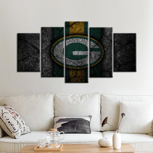 Green Bay Packers Rock Style Wall Canvas 1