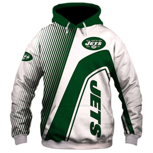 New York Jets Casual 3D Hoodie