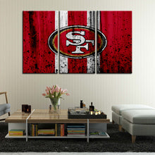Load image into Gallery viewer, San Francisco 49ers Rough Look Wall Canvas 2