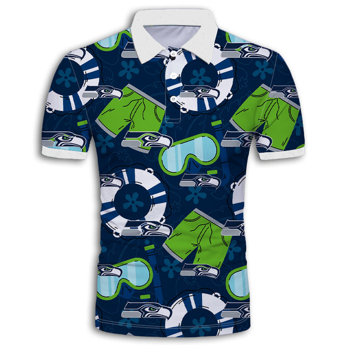 Seattle Seahawks Cool Summer Polo Shirt