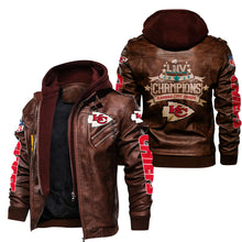 Load image into Gallery viewer, Kansas City Chiefs Super Bowl Leather Jacket