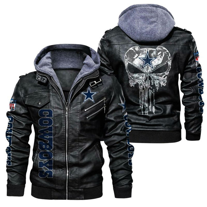 Dallas Cowboys Skull Leather Jacket