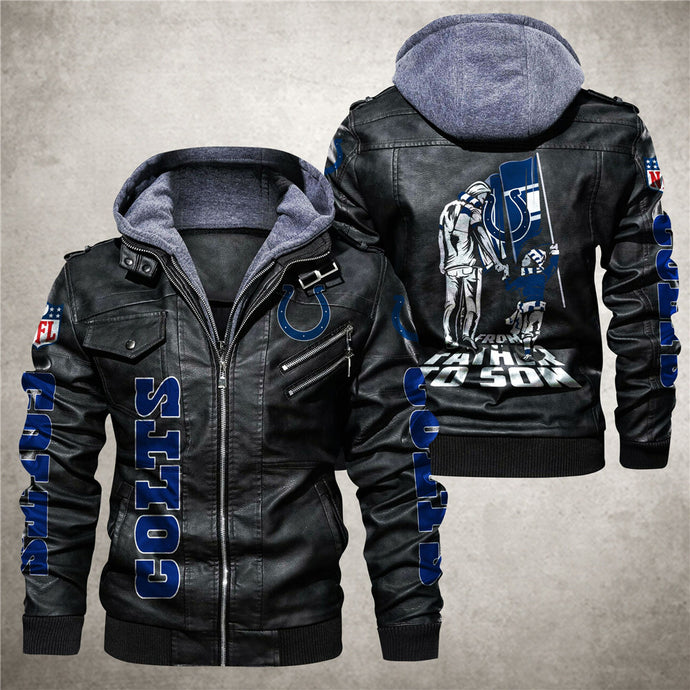 Indianapolis Colts From Father to Son Leather Jacket