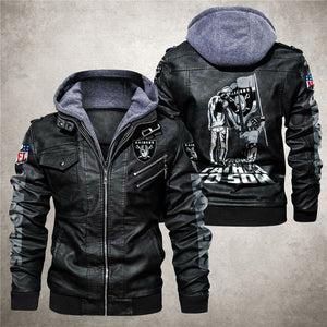 Las Vegas Raiders From Father to Son Leather Jacket