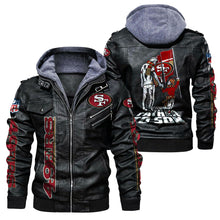 Load image into Gallery viewer, San Francisco 49ers From Father to Son Leather Jacket