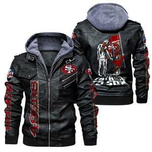San Francisco 49ers From Father to Son Leather Jacket