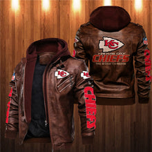 Load image into Gallery viewer, Kansas City Chiefs Leather Jacket