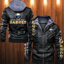 Load image into Gallery viewer, Buffalo Sabres Leather Jacket