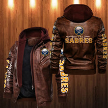 Load image into Gallery viewer, Buffalo Sabres Leather Jacket