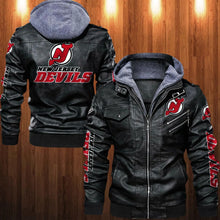 Load image into Gallery viewer, New Jersey Devils Leather Jacket