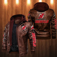 Load image into Gallery viewer, New Jersey Devils Leather Jacket