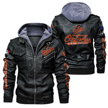 Load image into Gallery viewer, Baltimore Orioles Leather Jacket