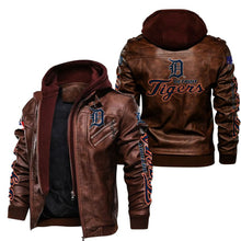Load image into Gallery viewer, Detroit Tigers Leather Jacket