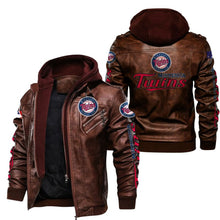 Load image into Gallery viewer, Minnesota Twins Leather Jacket