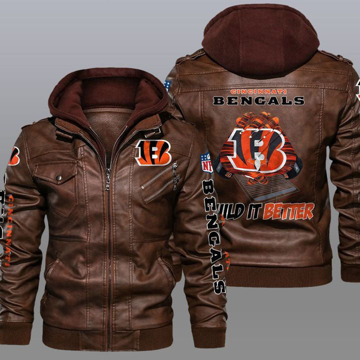 Cincinnati Bengals Leather Jacket