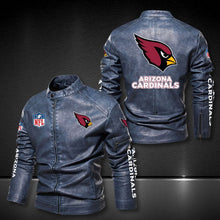 Load image into Gallery viewer, Arizona Cardinals Casual Leather Jacket