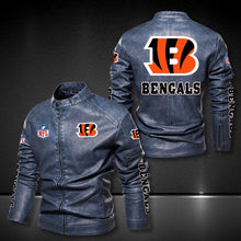 Load image into Gallery viewer, Cincinnati Bengals Casual Leather Jacket