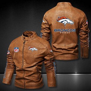 Denver Broncos Casual Leather Jacket