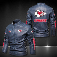 Load image into Gallery viewer, Kansas City Chiefs Casual Leather Jacket