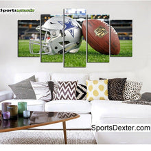 Load image into Gallery viewer, Dallas Cowboys Football &amp; Helmet Wall Canvas 1