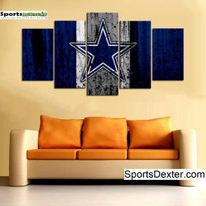 Dallas Cowboys Rough Look Wall Canvas 1