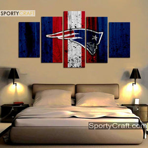New England Patriots Rough Style Wall Canvas 1
