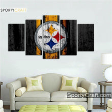 Load image into Gallery viewer, Pittsburgh Steelers Rough Style Wall Canvas 1