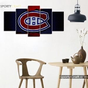 Montreal Canadiens Steel Style Canvas