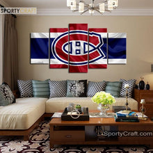 Load image into Gallery viewer, Montreal Canadiens Fabric Style Canvas