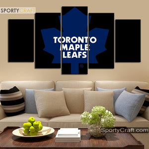 Toronto Maple Leafs Simple 5 Pieces Art Canvas 1