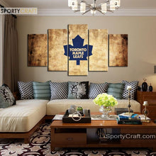 Load image into Gallery viewer, Toronto Maple Leafs Burned 5 Pieces Painting Canvas