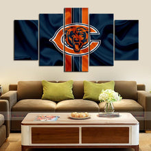 Load image into Gallery viewer, Chicago Bears Fabric Look Wall Canvas 1