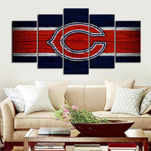 Load image into Gallery viewer, Chicago Bears Wooden Style Wall Canvas 1