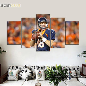 Peyton Manning Denver Broncos Canvas