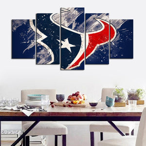 Houston Texans Paint Style Canvas