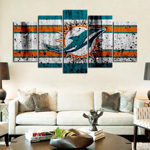 Load image into Gallery viewer, Miami Dolphins Rough Look Canvas