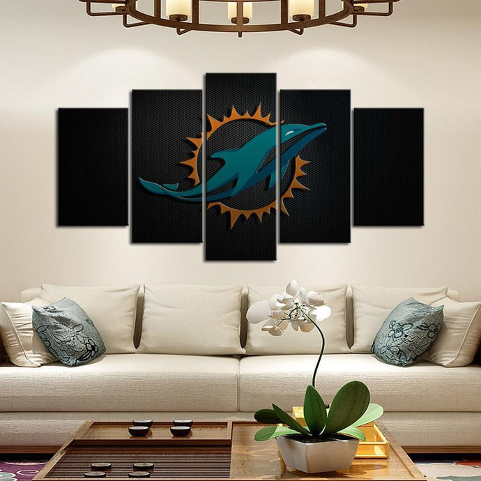 Miami Dolphins Sleek Style Canvas