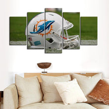 Load image into Gallery viewer, Miami Dolphins Helmet Look Canvas