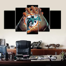 Load image into Gallery viewer, Miami Dolphins Gloves Look Canvas