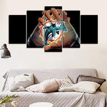 Load image into Gallery viewer, Miami Dolphins Gloves Look Canvas