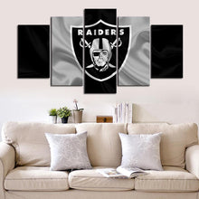Load image into Gallery viewer, Las Vegas Raiders Fabric Style Wall Canvas 1