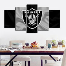 Load image into Gallery viewer, Las Vegas Raiders Fabric Style Wall Canvas 1