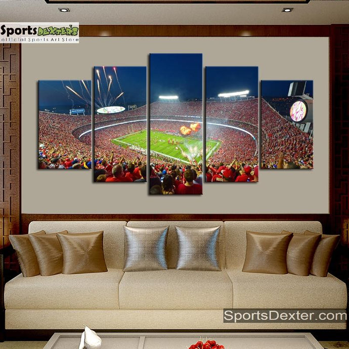 Kansas City Chiefs Stadium Wall Canvas 1