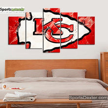 Load image into Gallery viewer, Kansas City Chiefs Paint Splash Wall Canvas 1