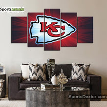 Load image into Gallery viewer, Kansas City Chiefs Wall Art Canvas 1