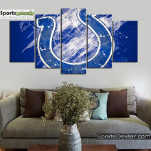 Load image into Gallery viewer, Indianapolis Colts Paint Splash Wall Canvas 1